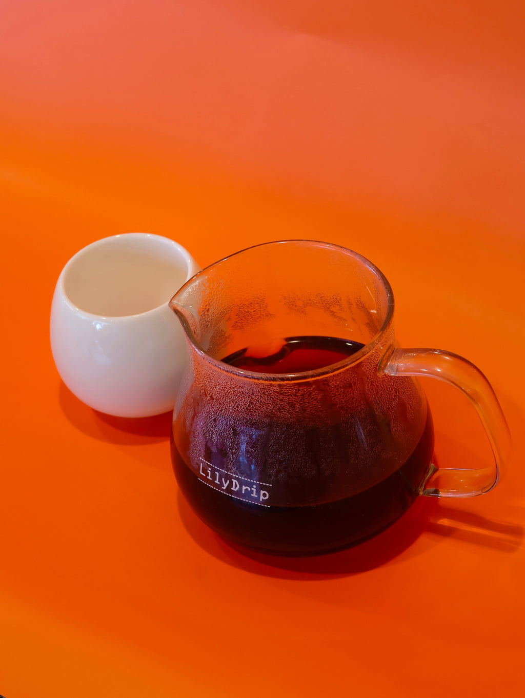 Pour-Over Coffee Server Set, Handmade Glass