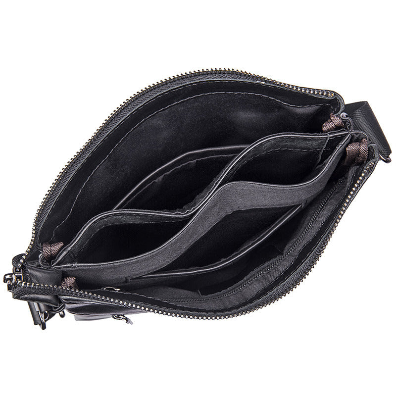 New Fashion Messenger Bags Casual Leather Bags For Men Leather Messenger Corssbody Side Shoulder Bag 1023A
