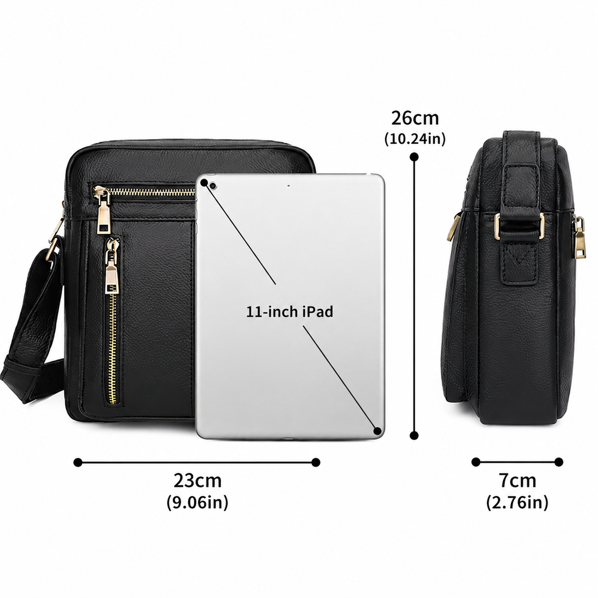 New Fashion Messenger Bags Casual Leather Bags For Men Leather Messenger Corssbody Side Shoulder Bag 1011