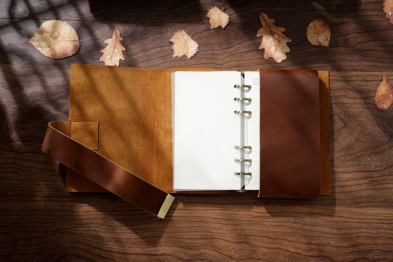 Full Grain Leather Code Sketchbook, Lock Journal Password Notebook Leather Code Journal A6 Leather Journal