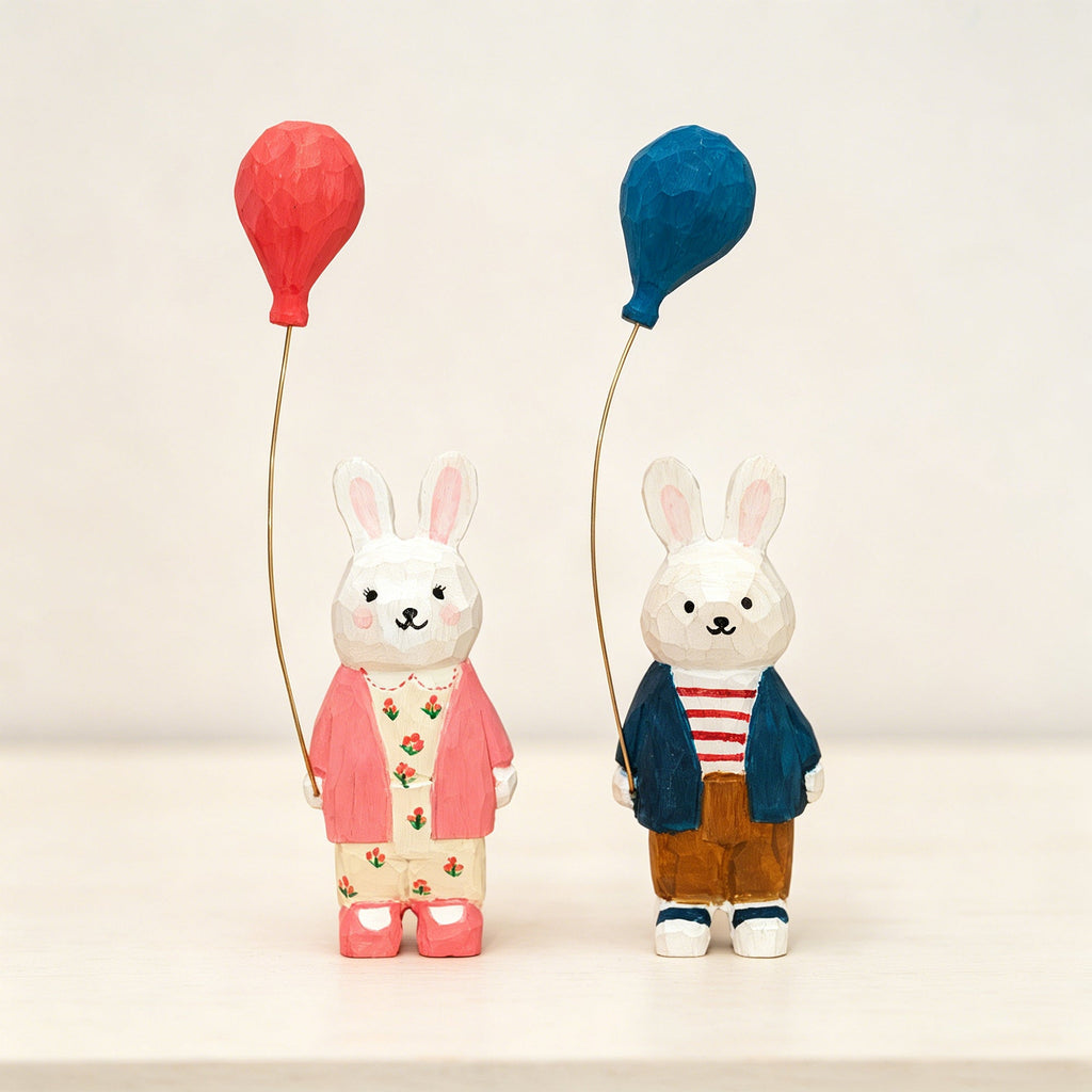 DIY Wooden Bunny Balloon Painting Kit