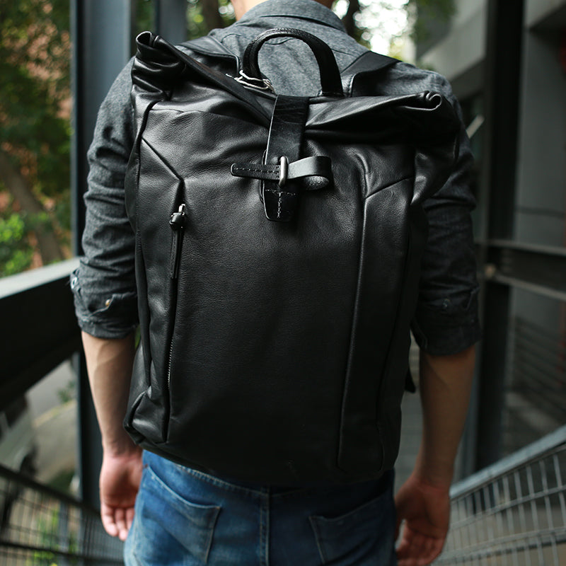 Full Grain Leather Travel Backpack Handmade  Laptop Backpack School Backpack