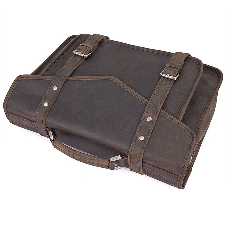 Mens Leather Crossbody Bag Leather Briefcase For Men Best Messenger Bags