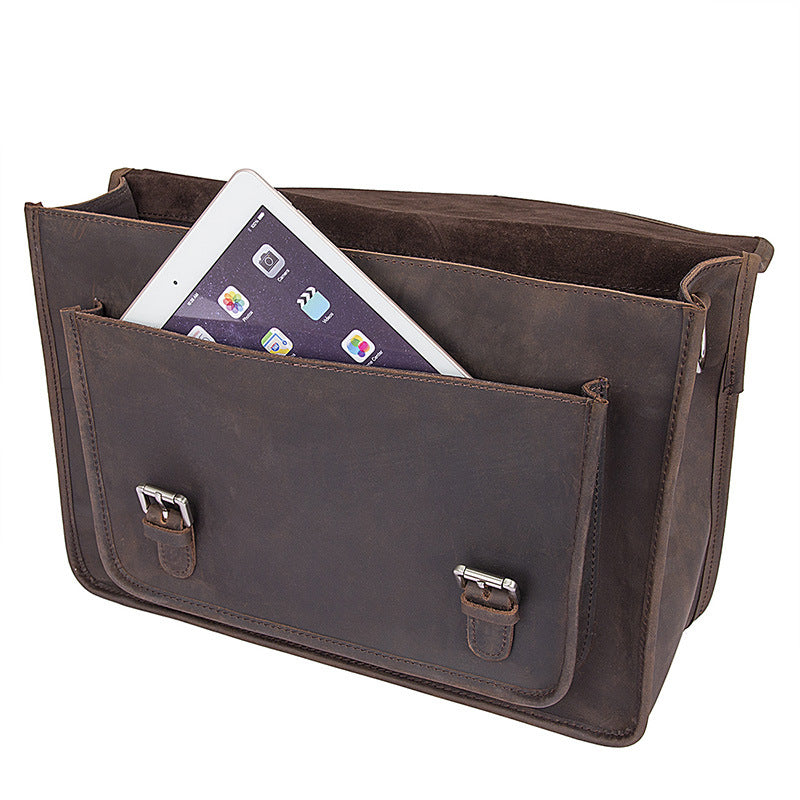 Mens Leather Crossbody Bag Leather Briefcase For Men Best Messenger Bags