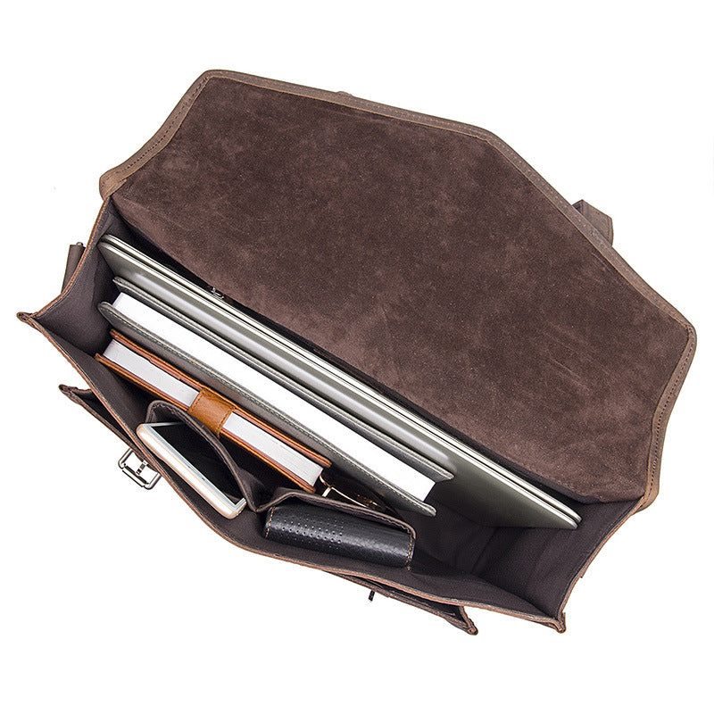 Mens Leather Crossbody Bag Leather Briefcase For Men Best Messenger Bags