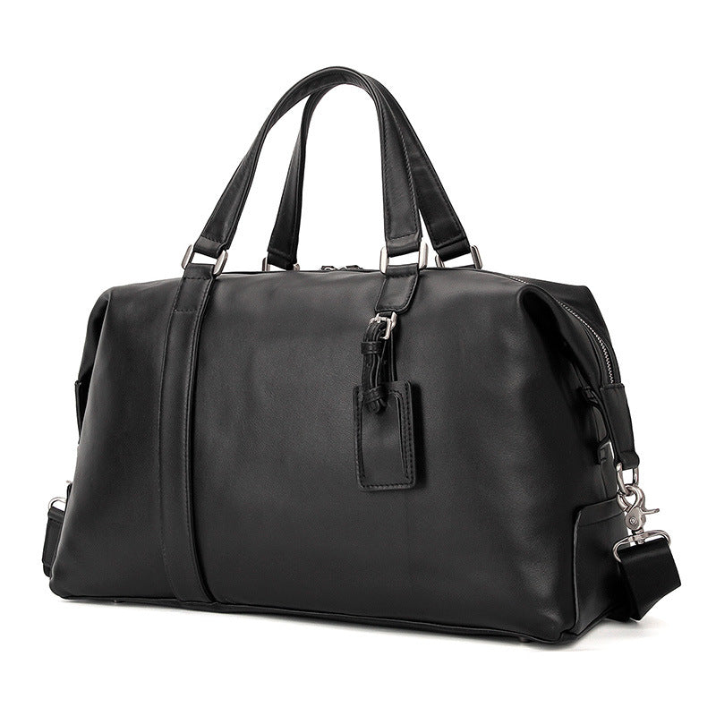 Top Grain Leather Briefcase Travel Duffle Bag Men's Large Handbags 6007A