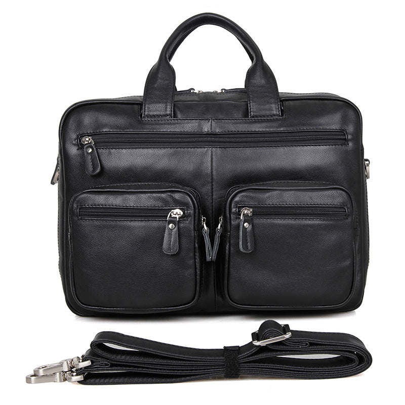 Big Capacity Laptop Messenger Bag Business Briefcase Men Leather Bags Side Bags 7231