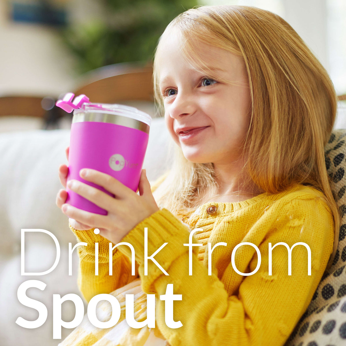 Kids Insulated Stainless Steel Cups with Lid and Straw, 9 oz, 2-Pack