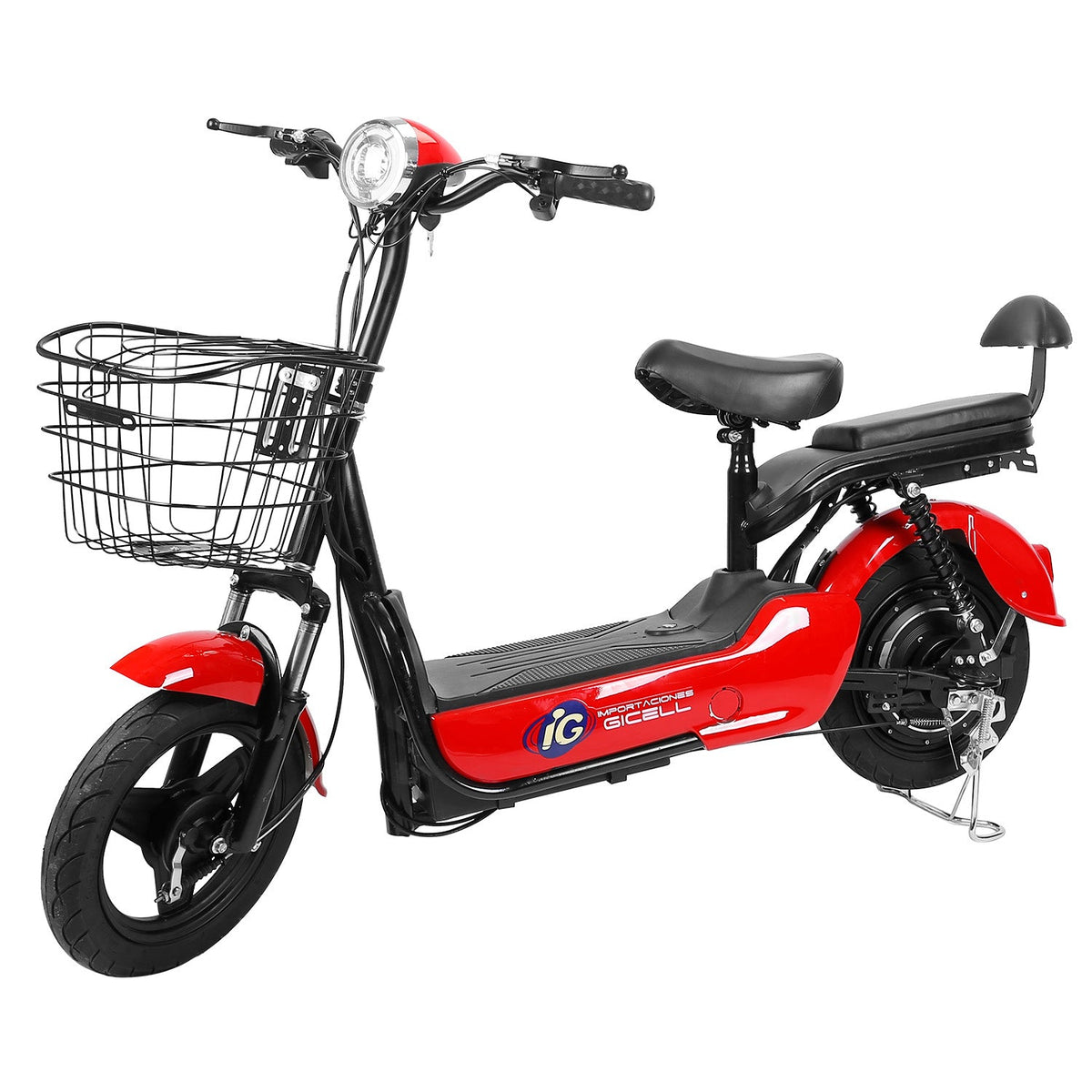 Electric Mobility Scooter 48V 350W Motor 14in Tire 3 Adjustable Speed with Cargo Basket