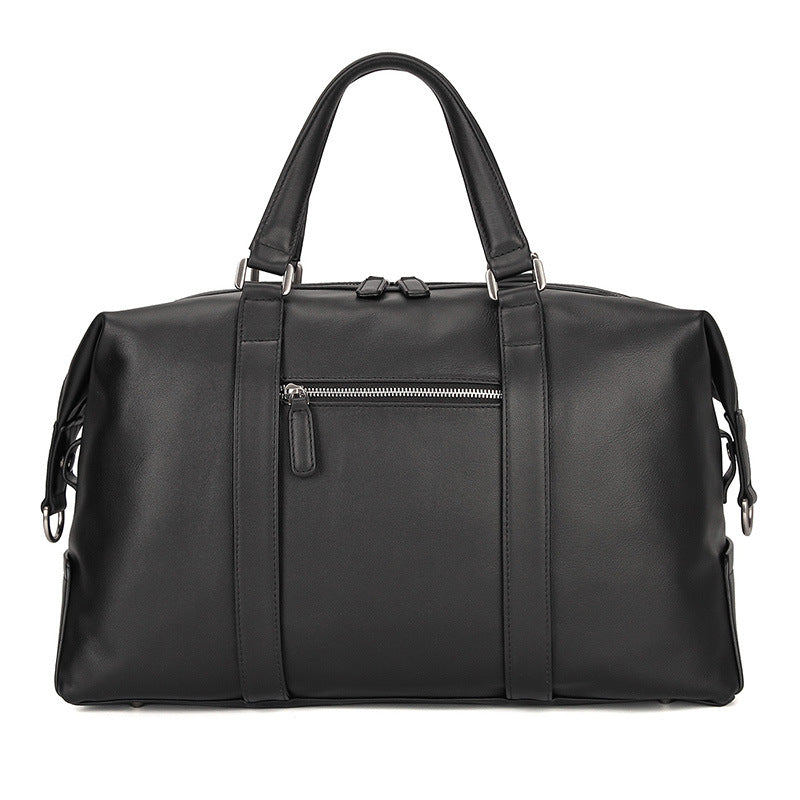 Top Grain Leather Briefcase Travel Duffle Bag Men's Large Handbags 6007A