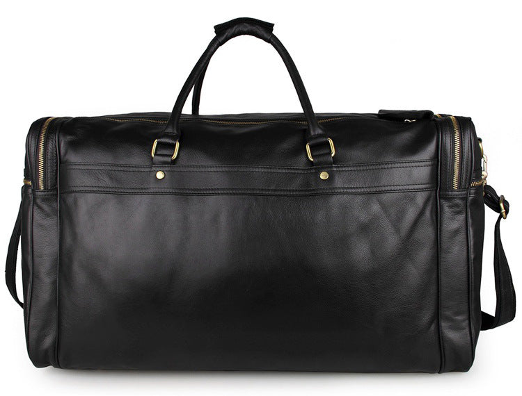 Rockcow Men's Handmade Full-Grain Leather Duffle, Premium Weekender