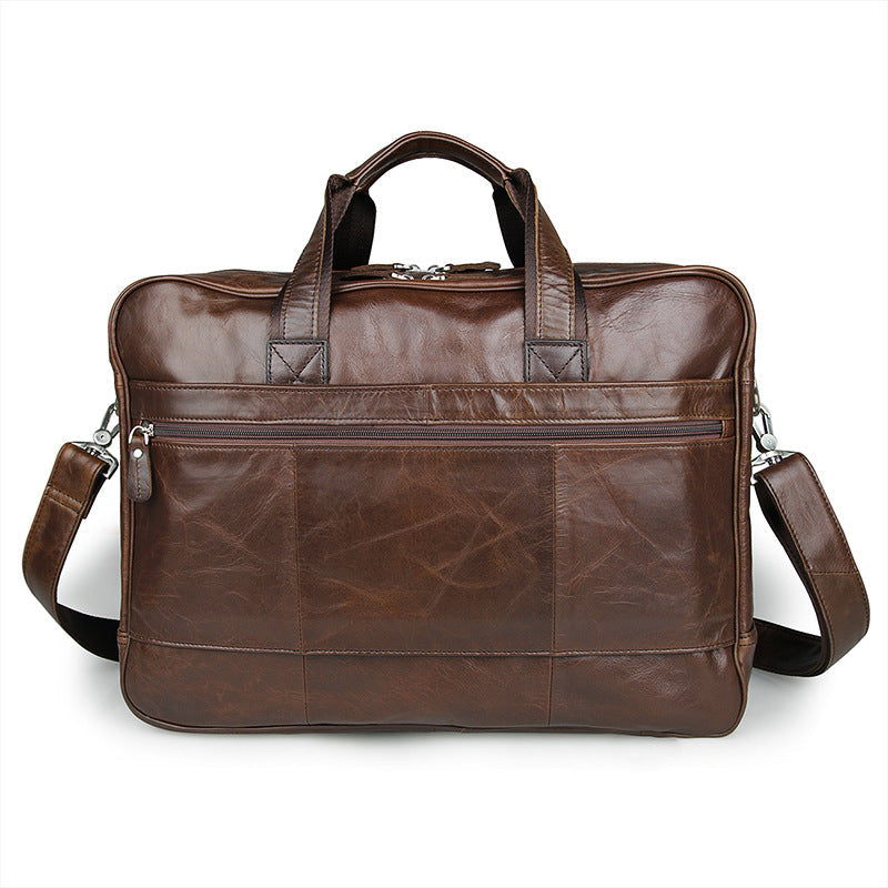 Big Capacity Laptop Messenger Bag Business Briefcase Men Leather Bags Side Bags 7320