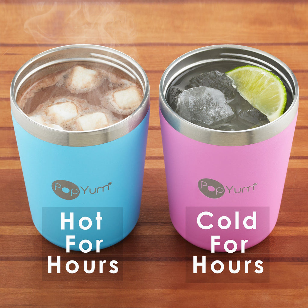 Kids Insulated Stainless Steel Cups with Lid and Straw, 9 oz, 2-Pack