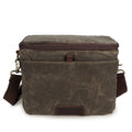 Flash Sale Camera Bag Waxed Canvas DSLR Camera Bag Vintage Crossbody Messenger Bag