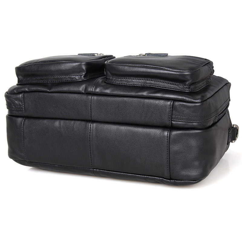 Big Capacity Laptop Messenger Bag Business Briefcase Men Leather Bags Side Bags 7231