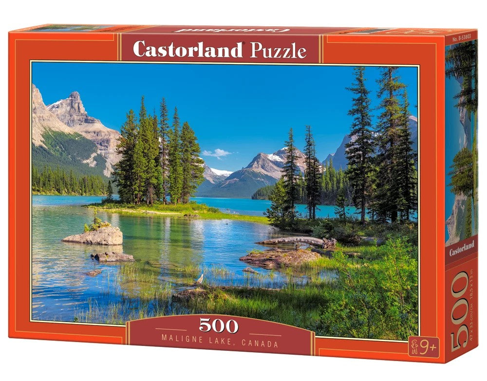 500 Piece Jigsaw Puzzle, Maligne Lake, Canada, Jasper National Park, Landscape, Adult Puzzle, Castorland B-53803