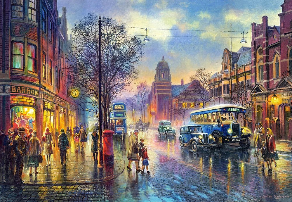 1000 Piece Jigsaw Puzzle, Abbey Road, 1930s, London, England, British Empire, Edwardian Era, Adult Puzzles, Castorland C-104499-2
