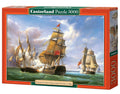 3000 Piece Jigsaw Puzzle, "Combat between the French and the English Vessels", Naval battle, Historical puzzles, Canon battle,  Adult Puzzle, Castorland C-300037-2