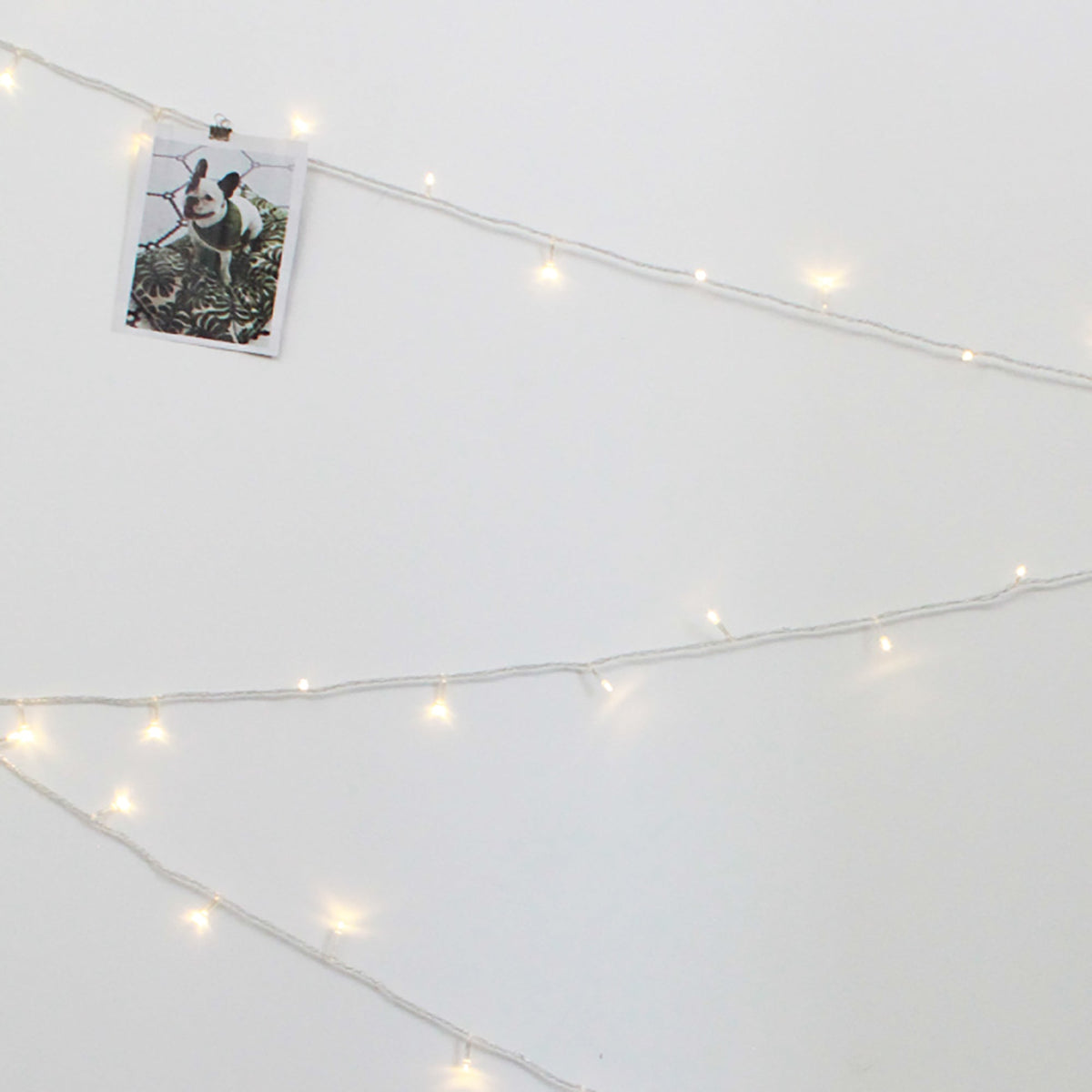 40 LED Clear Cable String Lights - Battery Operated