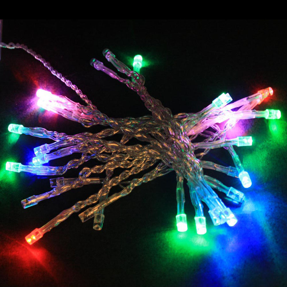 100 LED Clear Cable String Lights, 32 ft – Battery Operated
