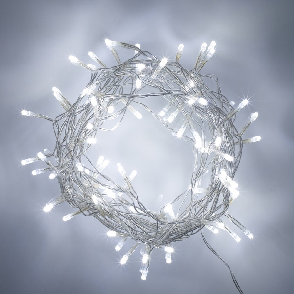 100 LED Clear Cable String Lights, 32 ft – Battery Operated