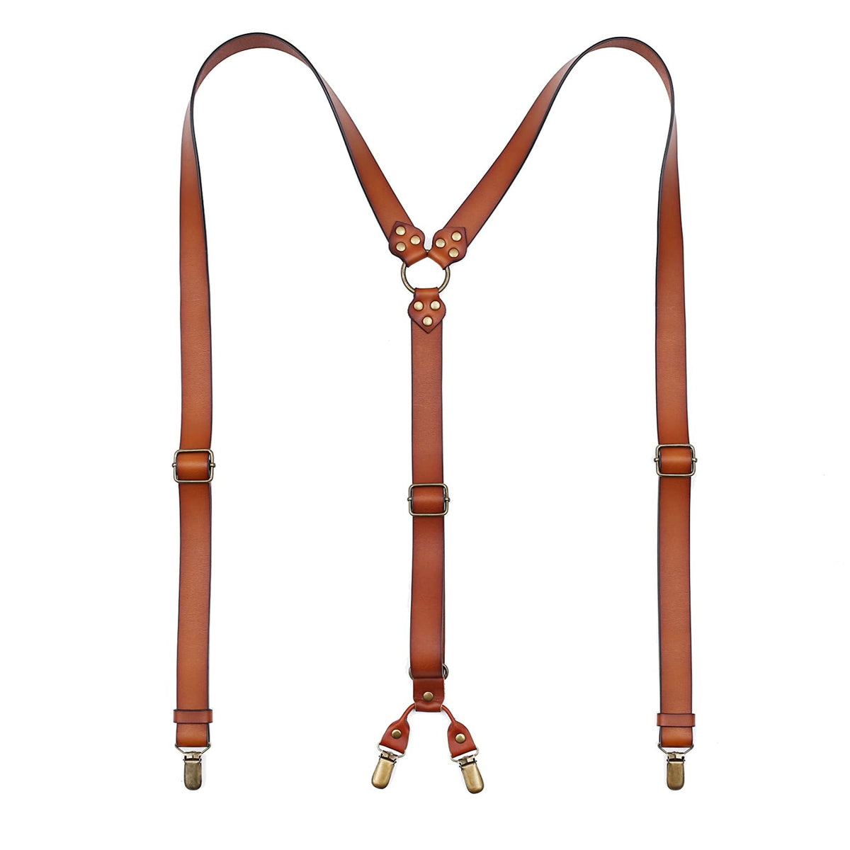 Leather Suspenders For Men Adjustable Design Genuine Leather Suspenders Groomsmen Gifts Mens Leather Suspenders