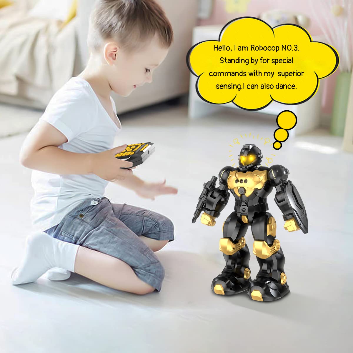 Robot-Fun The Programmable Gesture-Controlled RC Robot for Kids & Educational Playmate
