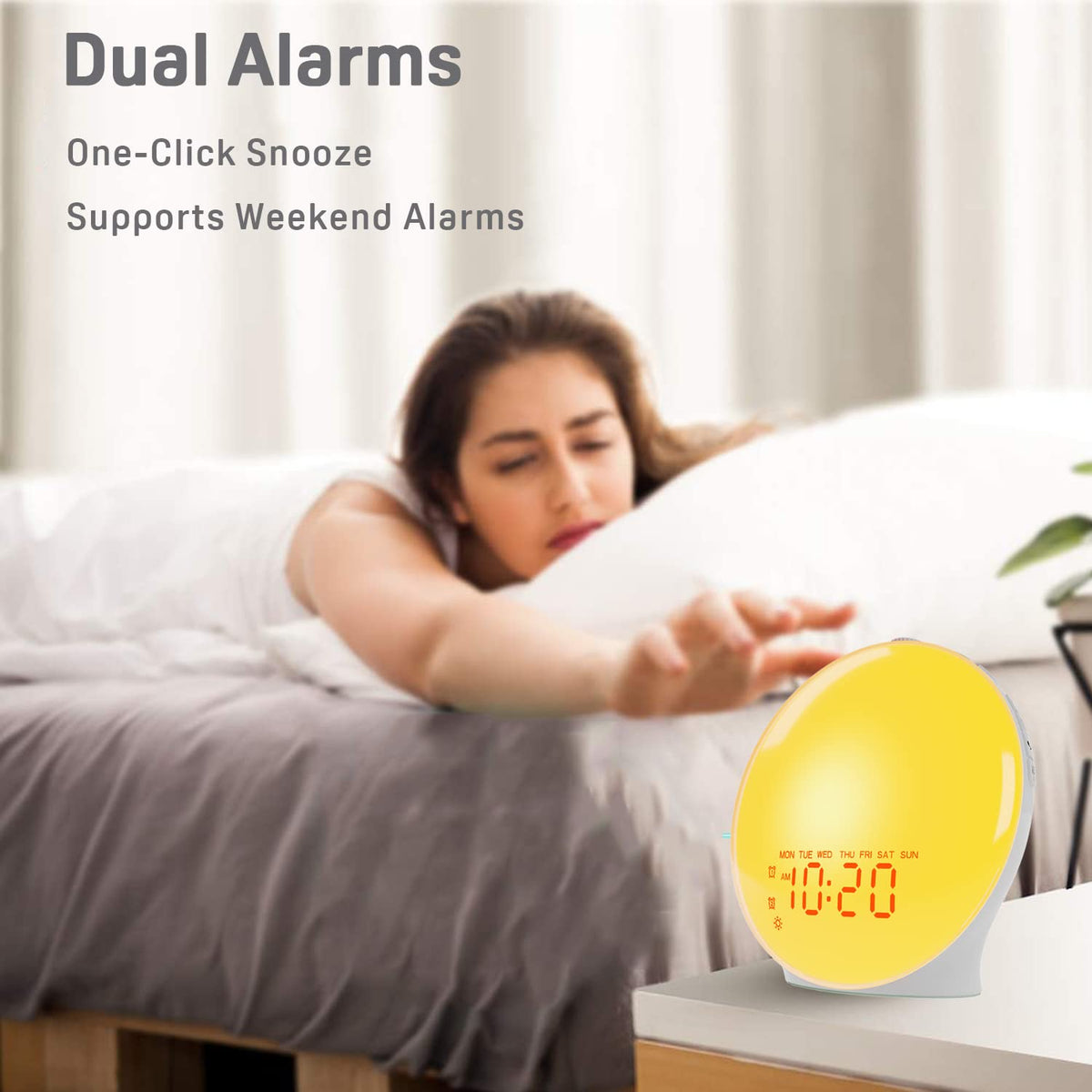 Sunrise Glow Wake-Up Light Alarm Clock
