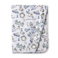 Seashore Stroller Blanket – Soft Bamboo Baby Blanket