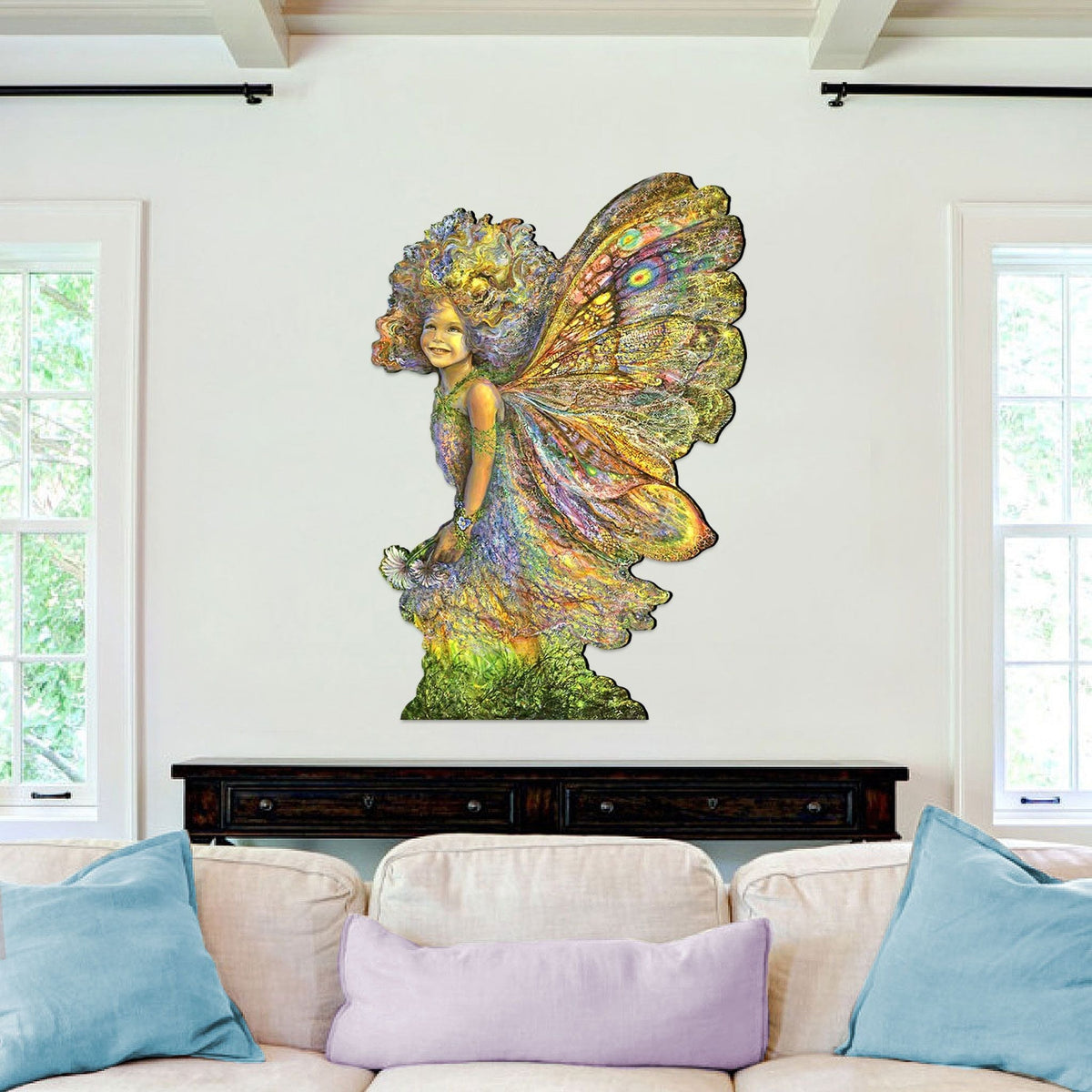 Fairy Holiday Outdoor Yard Sign Josephine Wall - Designocracy - 845619F-JW