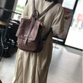 Genuine Leather Backpack Purse for Women, Leather Backpack for School, Full Grain Leather Handmade Bag