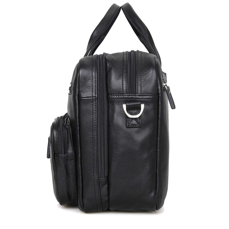 Big Capacity Laptop Messenger Bag Business Briefcase Men Leather Bags Side Bags 7231