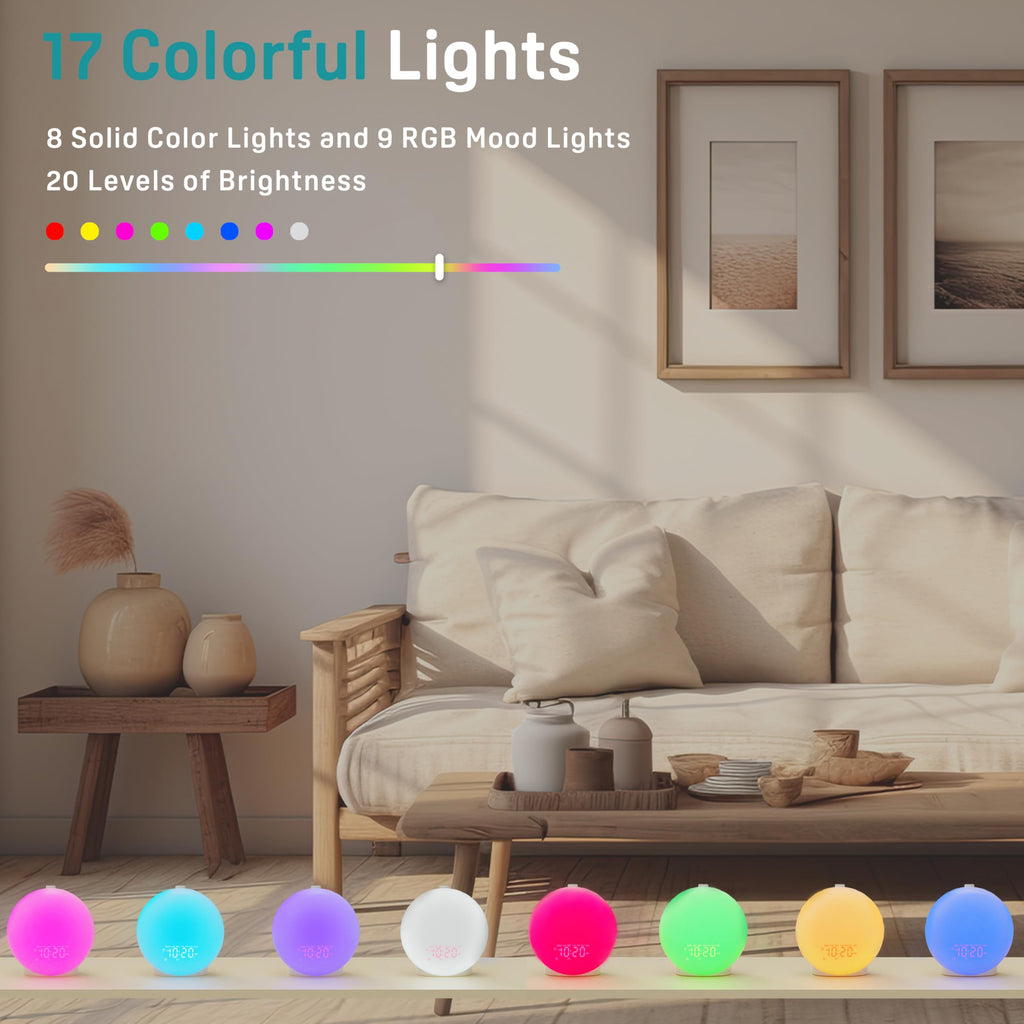 Sunrise Glow Wake-Up Light Alarm Clock