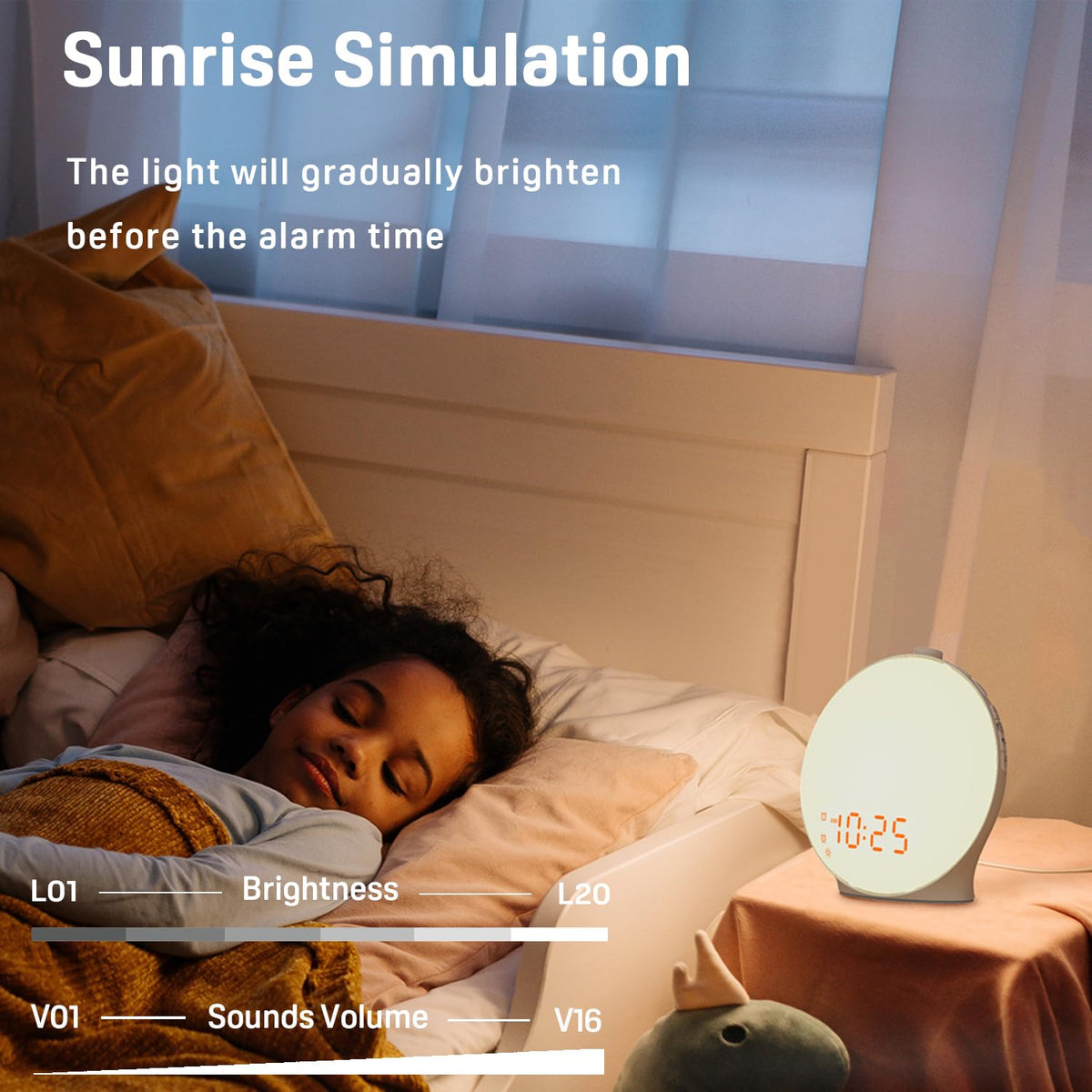 Sunrise Glow Wake-Up Light Alarm Clock