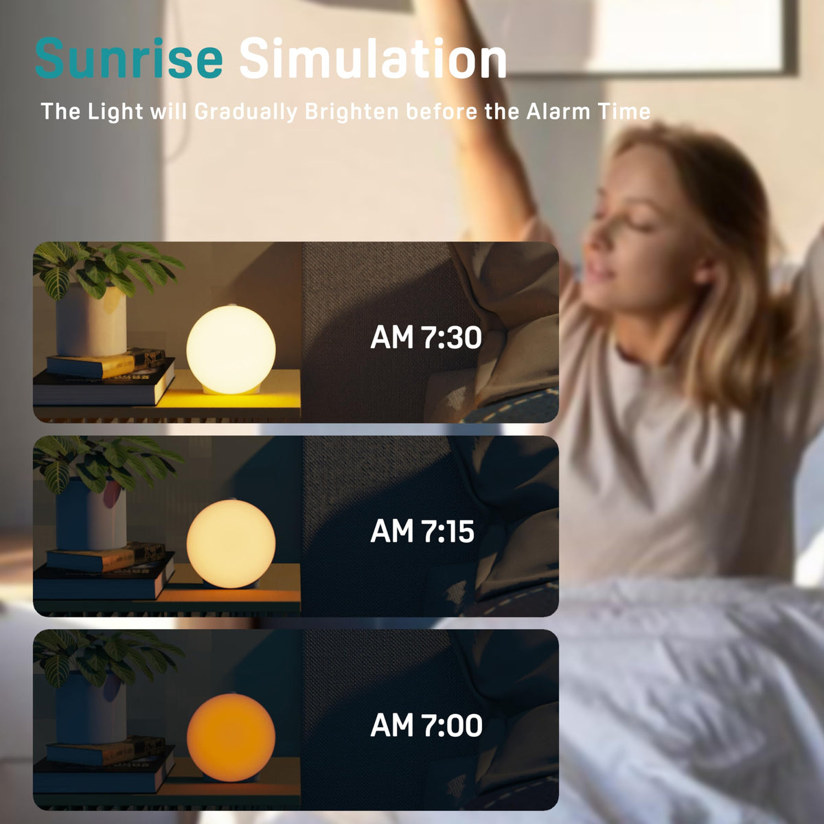 Sunrise Glow Wake-Up Light Alarm Clock