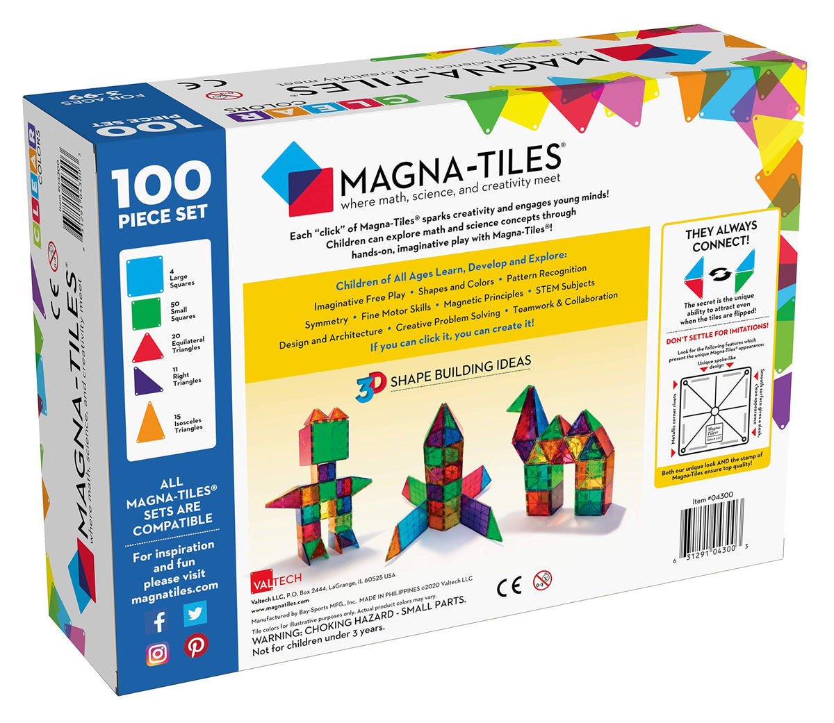 MEGA Magnetic Building Tiles