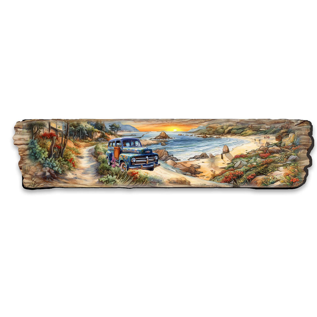 Coastal Sunrise Wooden Wall Art by G. DeBrekht Coastal Décor - 8491111W