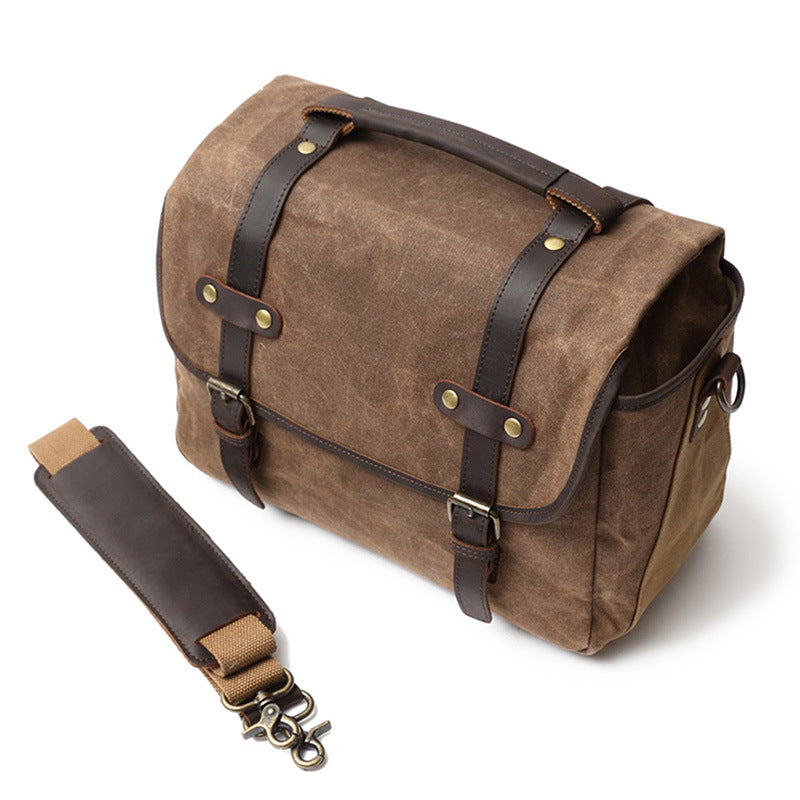 Photographic Hunter Camera Bag Canvas DSLR Camera Bag Vintage Crossbody Messenger Bag 9003