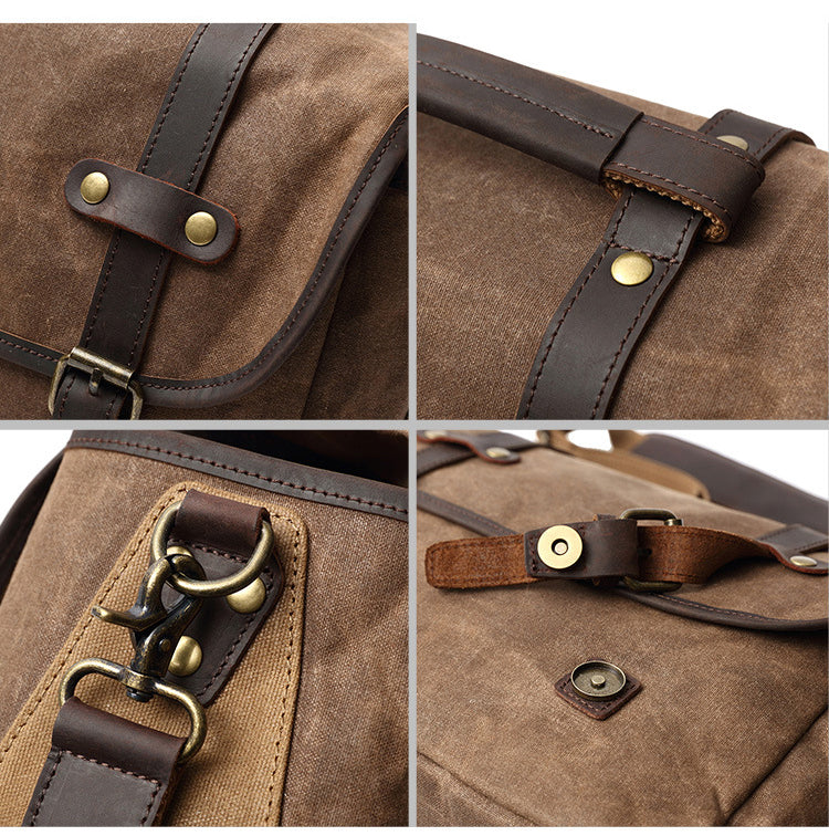 Photographic Hunter Camera Bag Canvas DSLR Camera Bag Vintage Crossbody Messenger Bag 9003