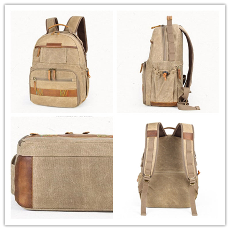 Flash Sale Waterproof DSLR Camera Backpack Canvas Travel Backpack Camera Backpack