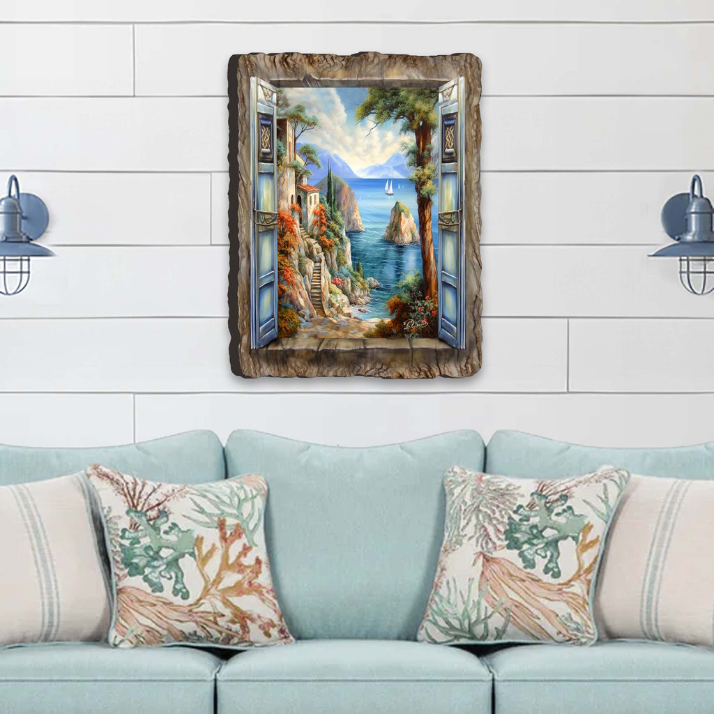 Mediterranean View Wall Art by G. DeBrekht Coastal Decor - 8492101W