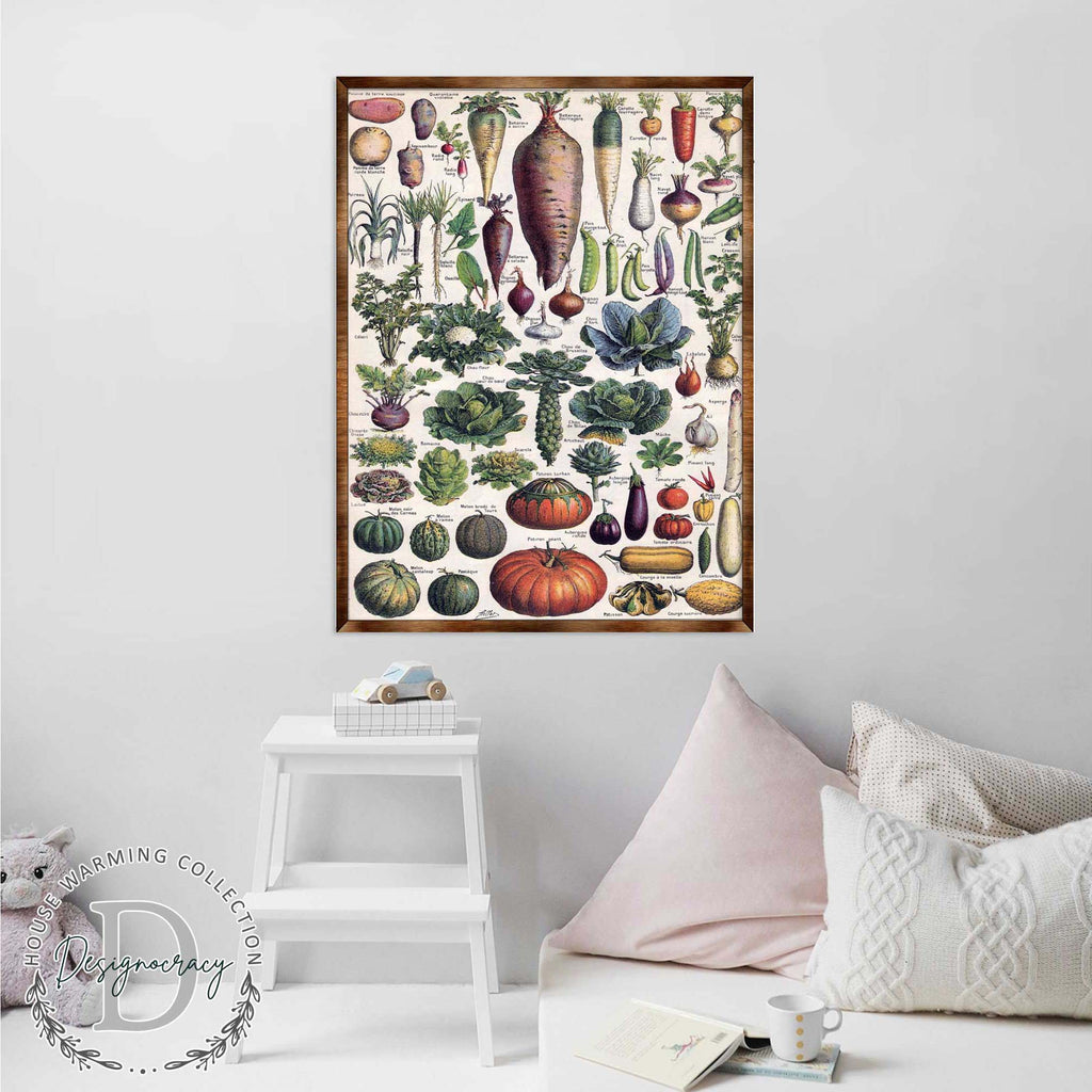 Root Vegetables Wall Decor - Kids room - ABC 123 Kids - Homeschool I Educational Poster - Art for kids - Vegetables - Classroom Decor 310226