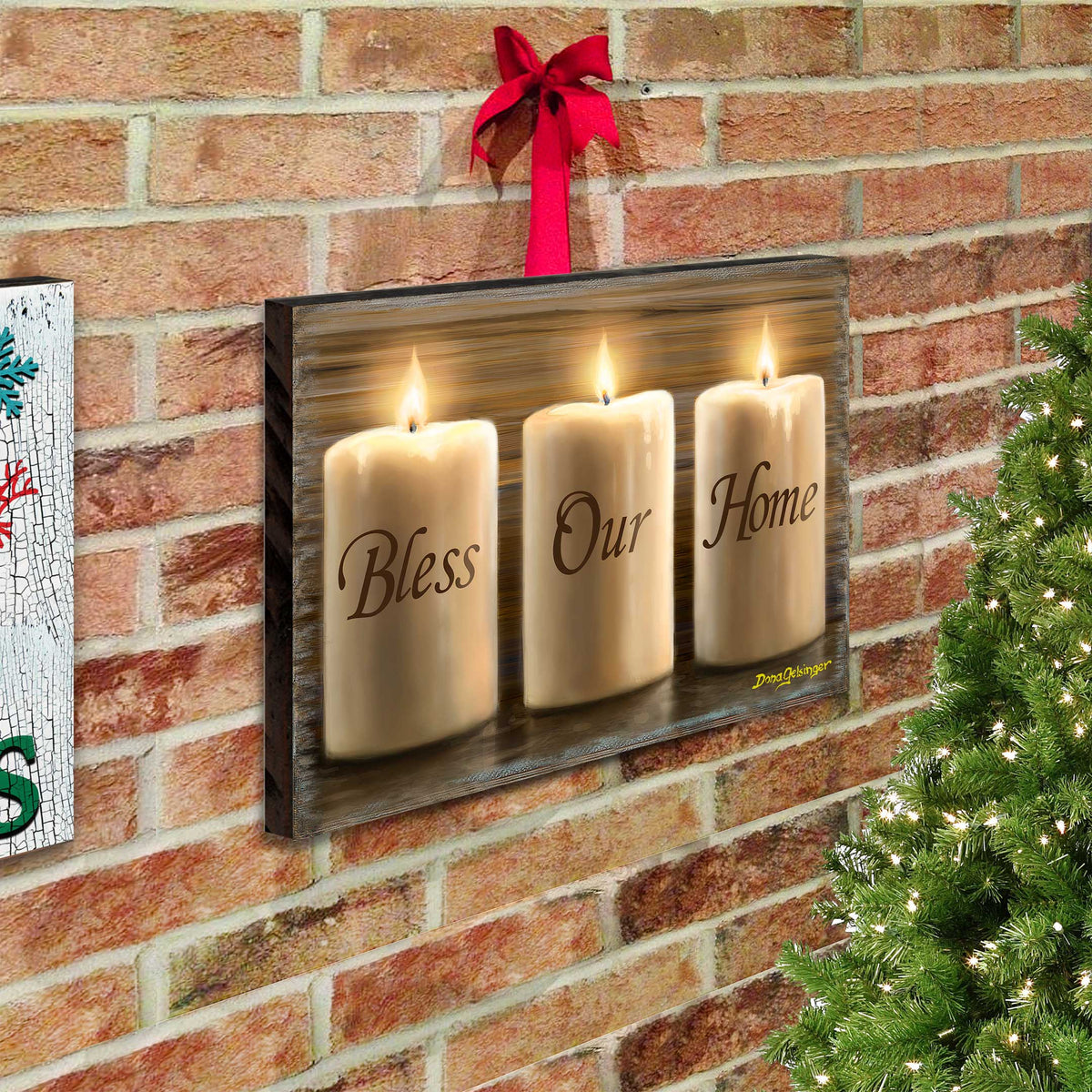 Bless Our Home Wall Art by D. Gelsinger - Nativity Holiday Decor  - 95687B-DG