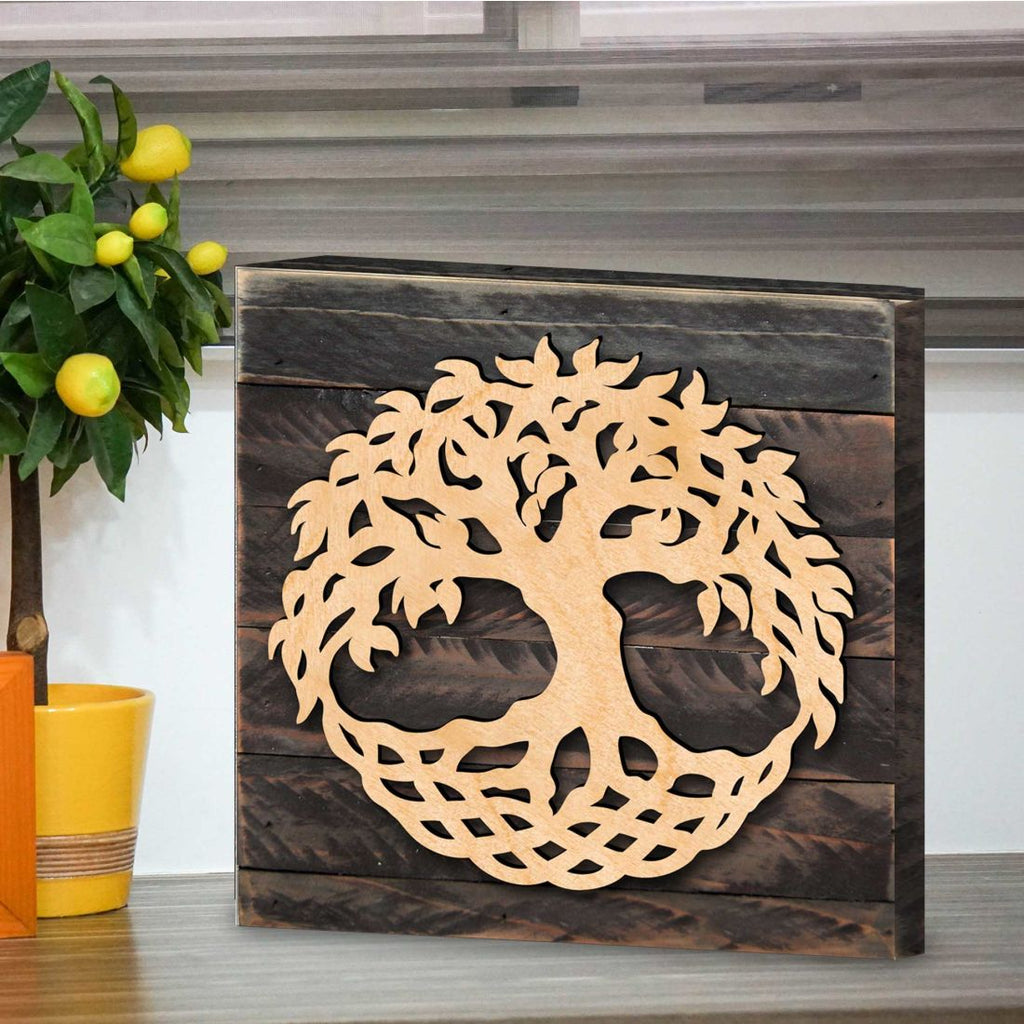 Tree of Life Celtic Art Wooden Wall Art by Celtic Art - Celtic Décor - 953167B