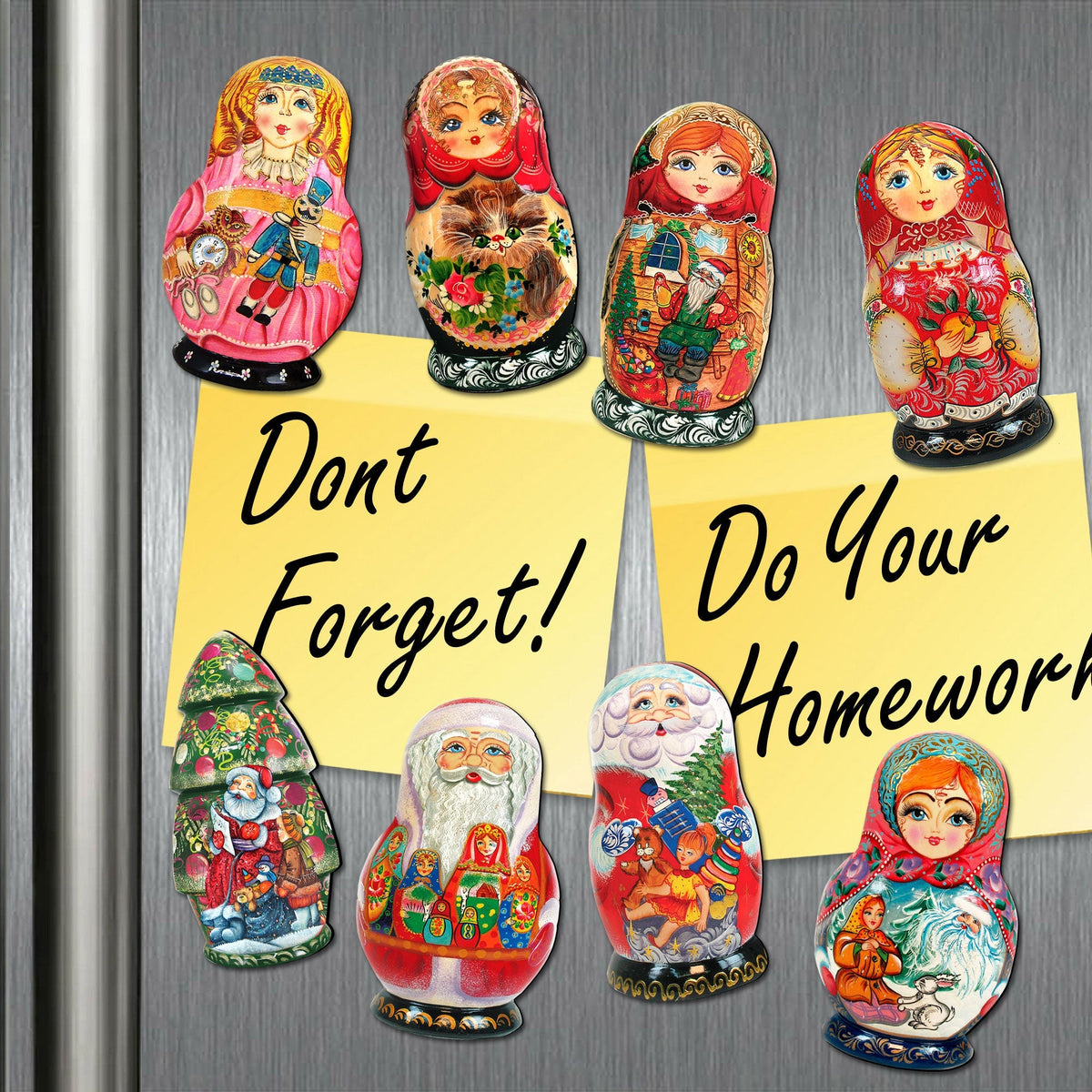 Surfboard Shaped Refrigerator Coastal Magnets Set of 3