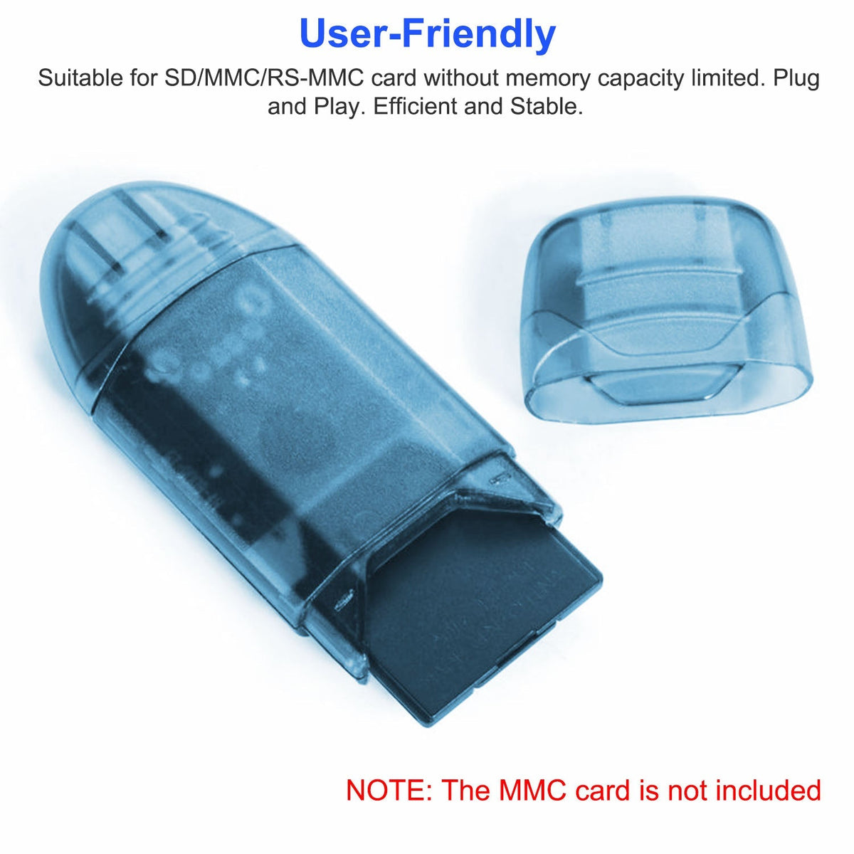 Memory Card Reader USB 2.0 480Mbps High Speed Card Reader Adapter for SD Card