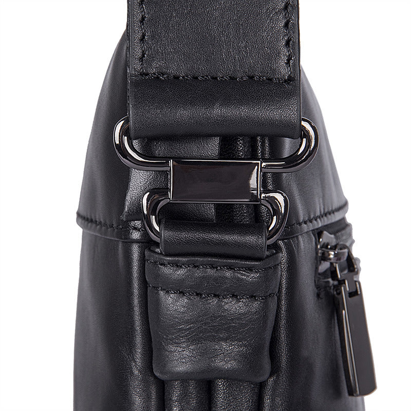 New Fashion Messenger Bags Casual Leather Bags For Men Leather Messenger Corssbody Side Shoulder Bag 1023A