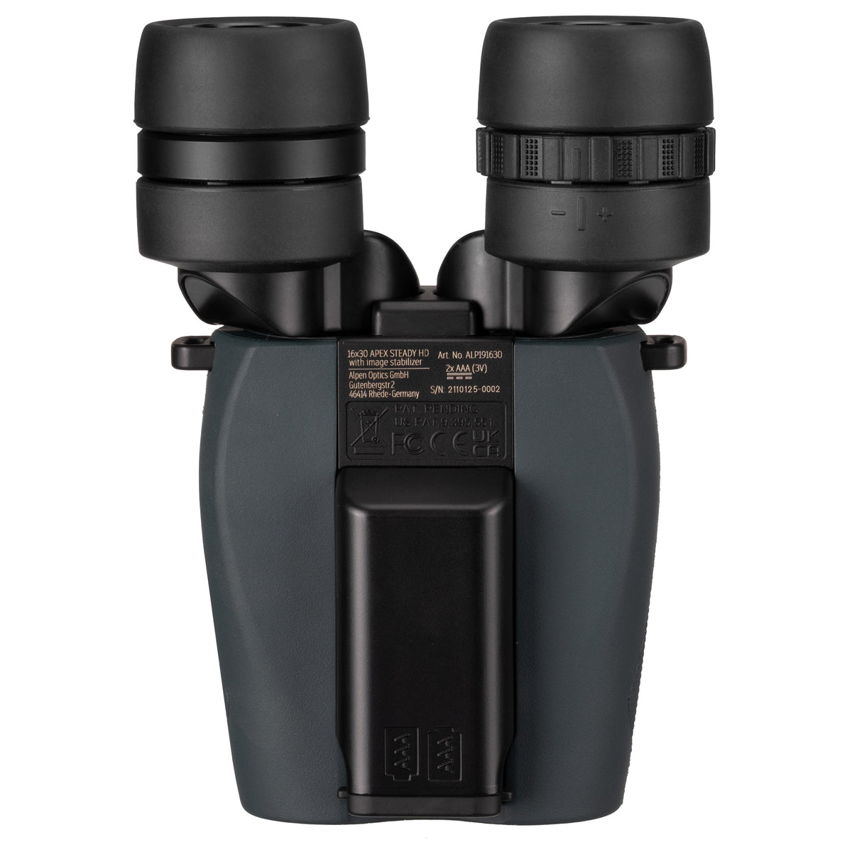 Apex Steady 16x30 HD Binoculars with Image Stabilization