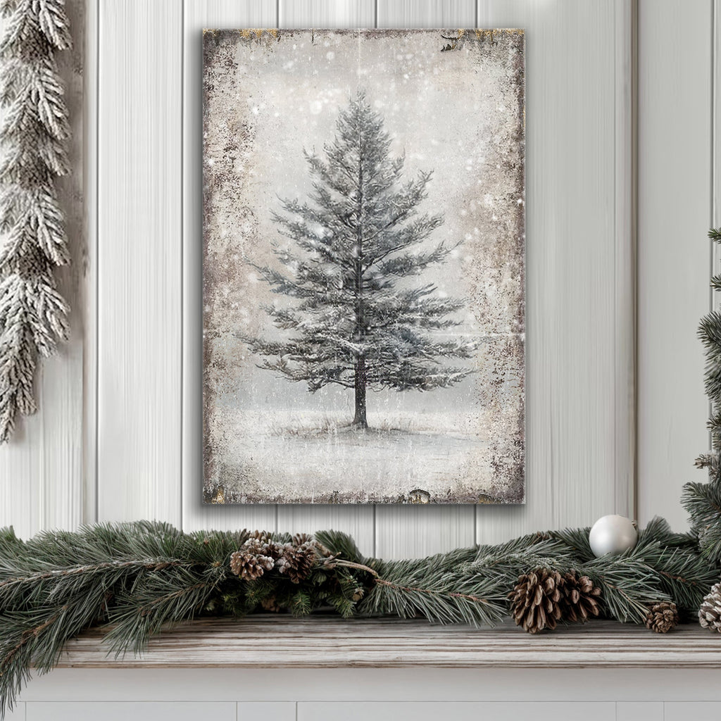 Vintage Christmas Tree Wall Art X