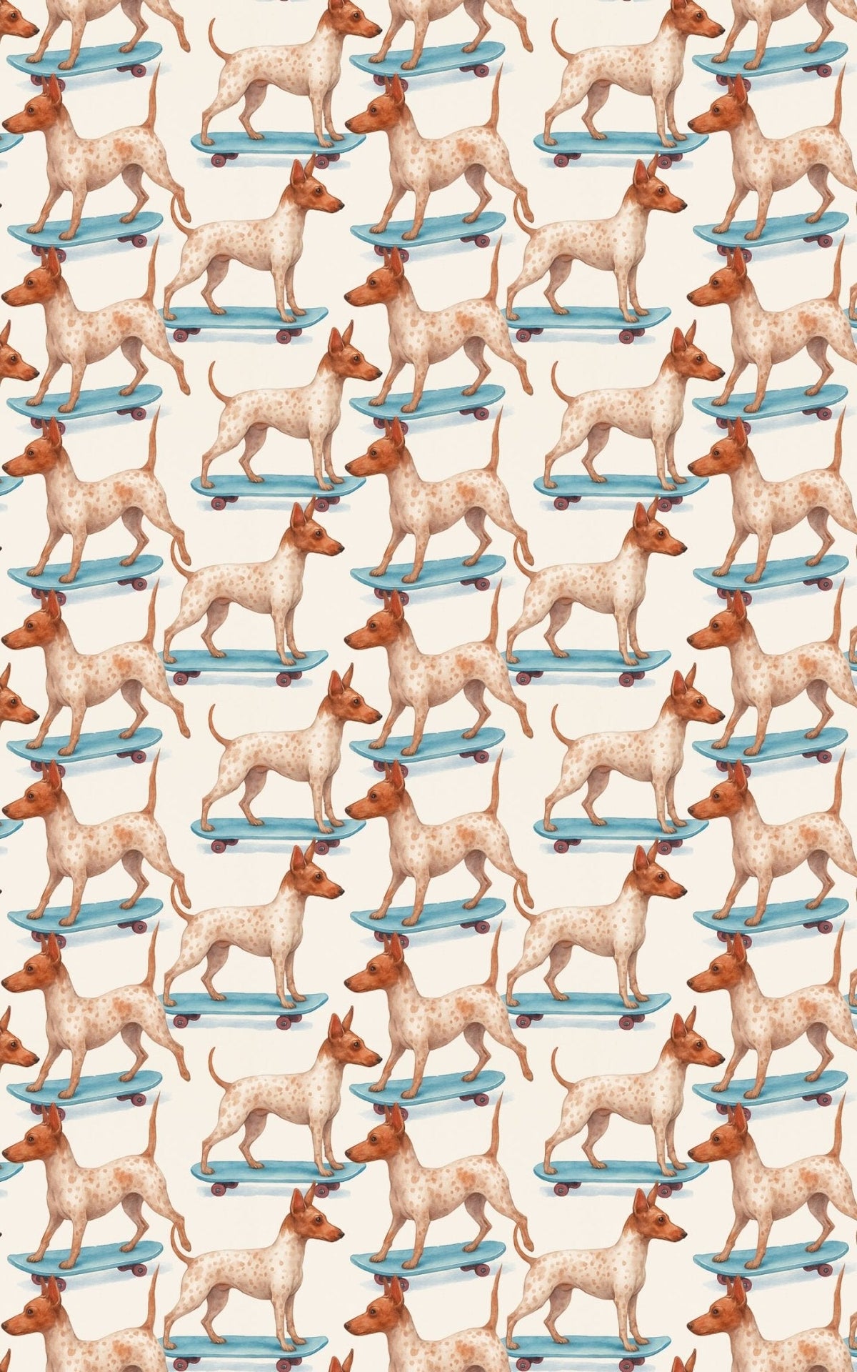 Skater Terrier Style Wrapping Paper